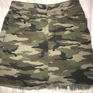 LF Denim Camo Skirt